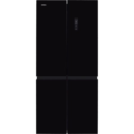 ثلاجة KONKA ( 4 ابواب زجاج اسود حجم كبير )