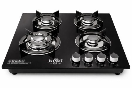 غاز 60CM KING (زجاج اسود)