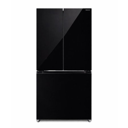 ثلاجة 3 ابواب زجاج اسود 91سم - NORMANDE