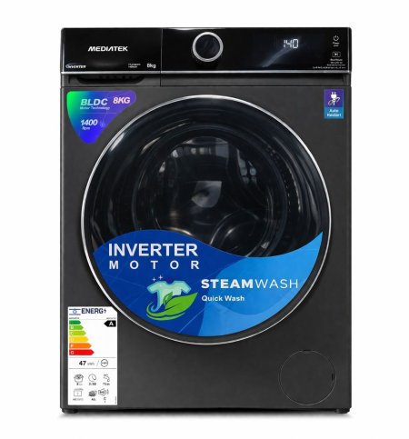 غسالة ميديا تيك 8 كيلو اسود