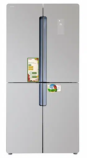 ثلاجة aiwa  زجاج سلفر 