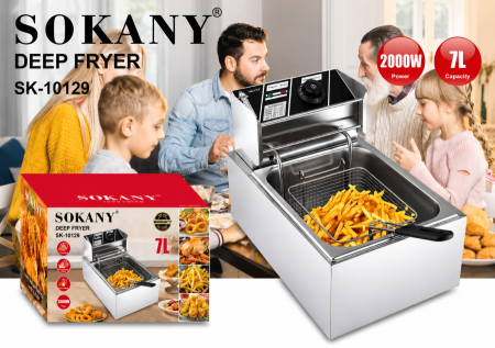 قلايه زيت ستانلس ( 7 ) لتر - SOKANY