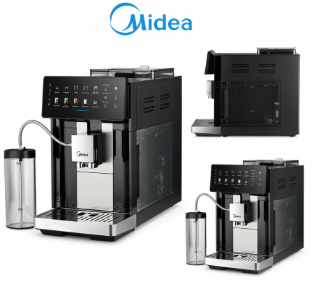 ماكنة قهوة فل أوتوماتيك MIDEA + حليب (رغوة)