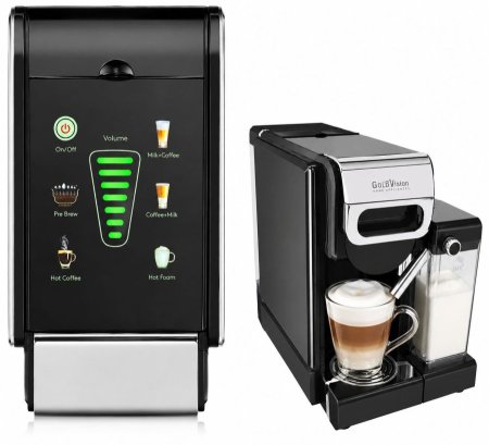 ماكينة قهوة GoldVision Coffee Master – كبسولات + قهوة مطحونه