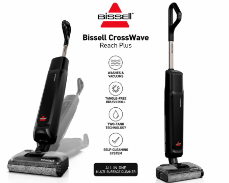 ممسحة لاسلكي - رطب + جاف - Bissell CrossWave Reach Plus