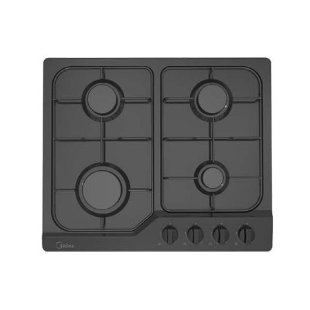 غاز MIDEA ستانلس اسود 4 عيون