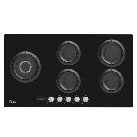 غاز 90 سم MIDEA زجاج اسود